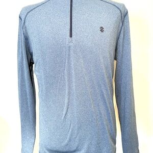 Blue Quarter-Zip Pullover, Size M